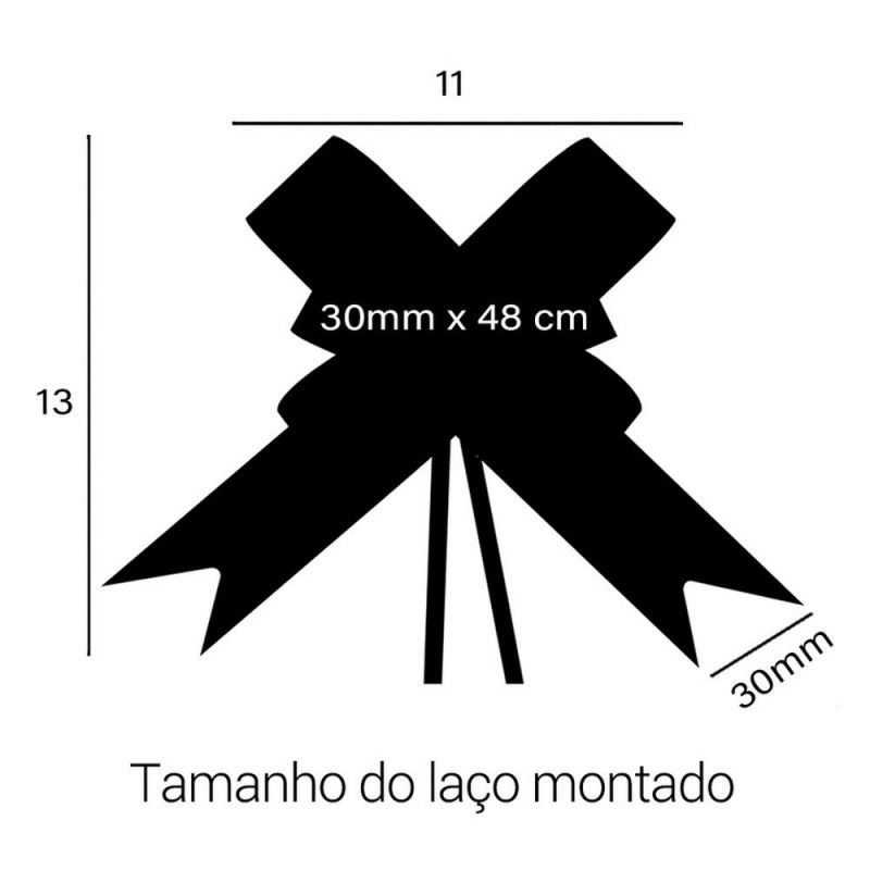 LACO PRONTO 32MM ROSA LISO - REF. X-19 - PACOTE COM 10 UNIDADES