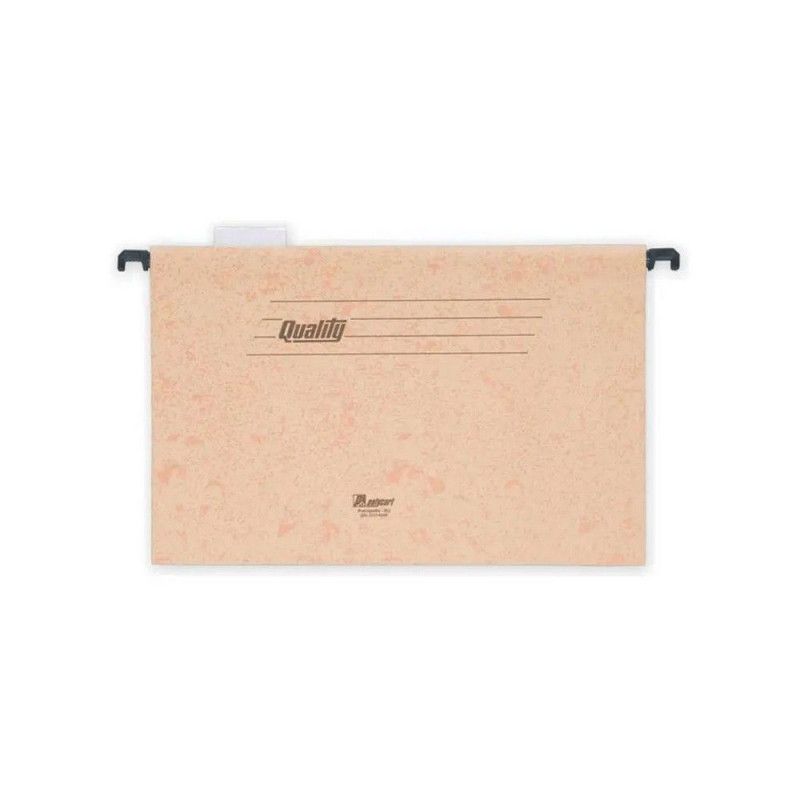 PASTA SUSPENSA MARMORIZADA HASTE PLASTICA COM GRAMPO 5144 QUALITY - REF. 5144 - CAIXA MASTER COM 100 UNIDADES