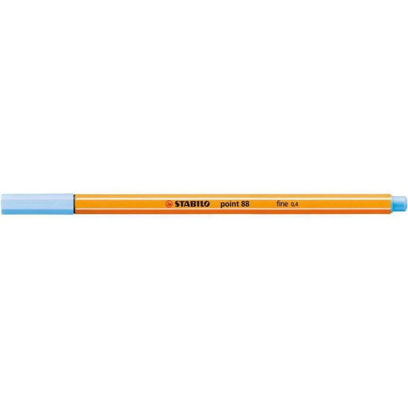 CANETA 0.4 STABILO POINT 88 AZUL GLACIAL 88/11  - REF. 88/11 - CAIXA COM 10 UNIDADES