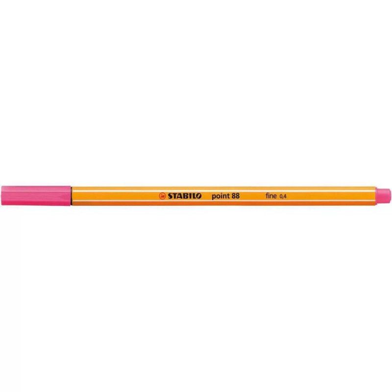 CANETA 0.4 STABILO POINT 88 ROSA CHICLETE 88/17  - REF. 88/17 - CAIXA COM 10 UNIDADES