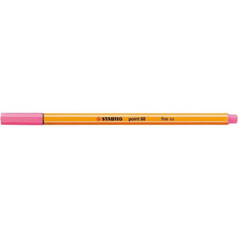 CANETA 0.4 STABILO POINT 88 ROSA CLARO 88/29 - REF. 88/29 - CAIXA COM 10 UNIDADES