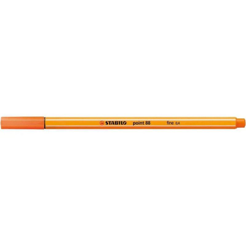 CANETA 0.4 STABILO POINT 88 LARANJA PALHA 88/30 - REF. 88/30 - CAIXA COM 10 UNIDADES