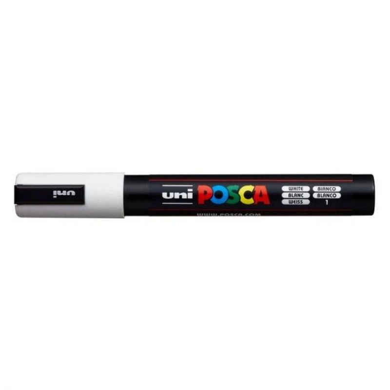 CANETA UNI POSCA PC-5M BRANCO CIS - REF. PC-5M - 1 UNIDADE