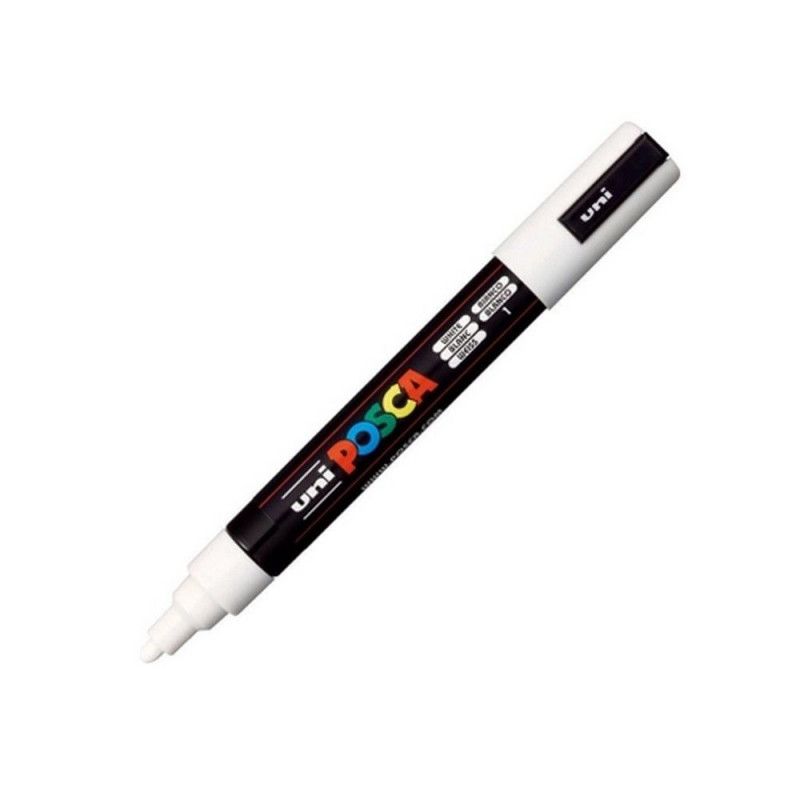 CANETA UNI POSCA PC-5M BRANCO CIS - REF. PC-5M - 1 UNIDADE