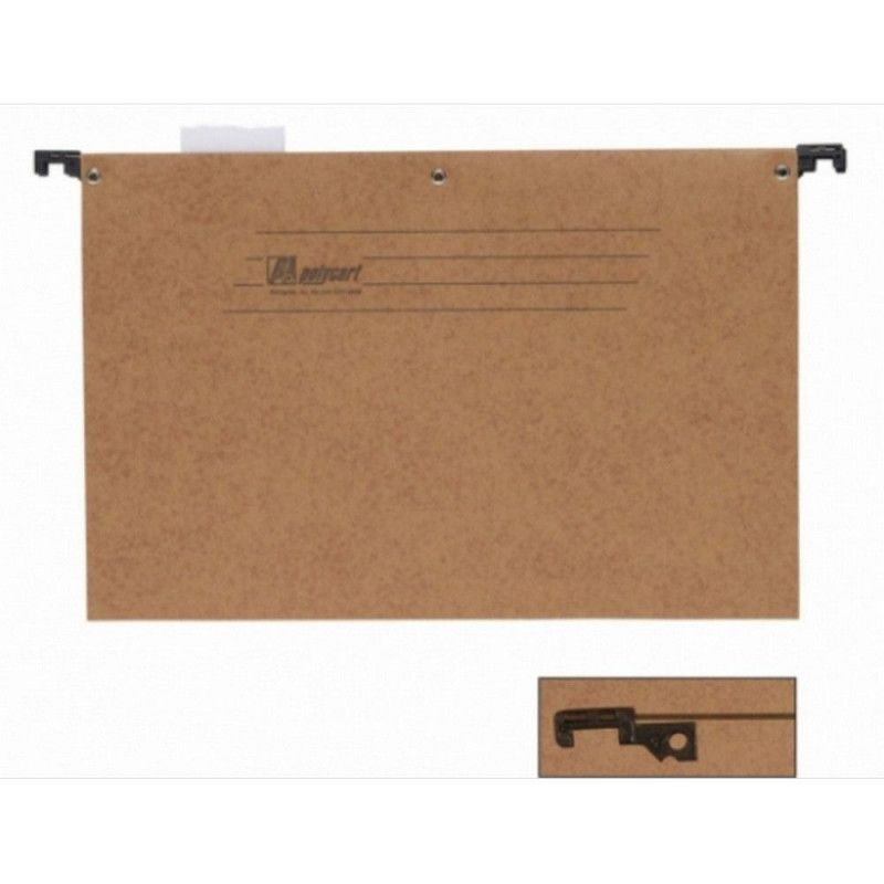 PASTA SUSPENSA MARMORIZADA HASTE METAL COM GRAMPO 5108 POLYCART - REF. 5108 - PACOTE COM 10 UNIDADES