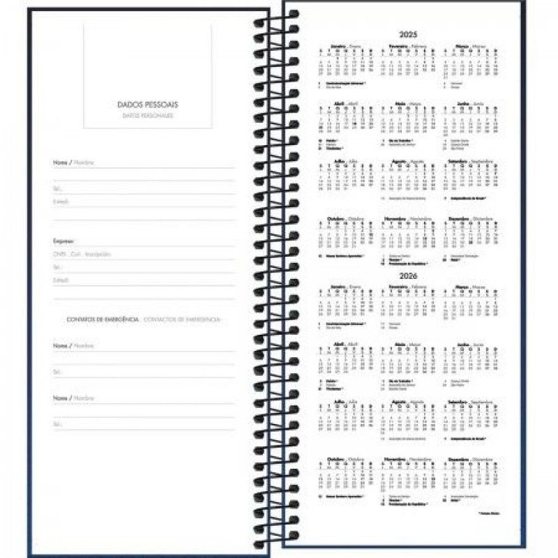 AGENDA ESPIRAL COMERCIAL IDEALE TILIBRA - REF. 17938 - 1 UNIDADE