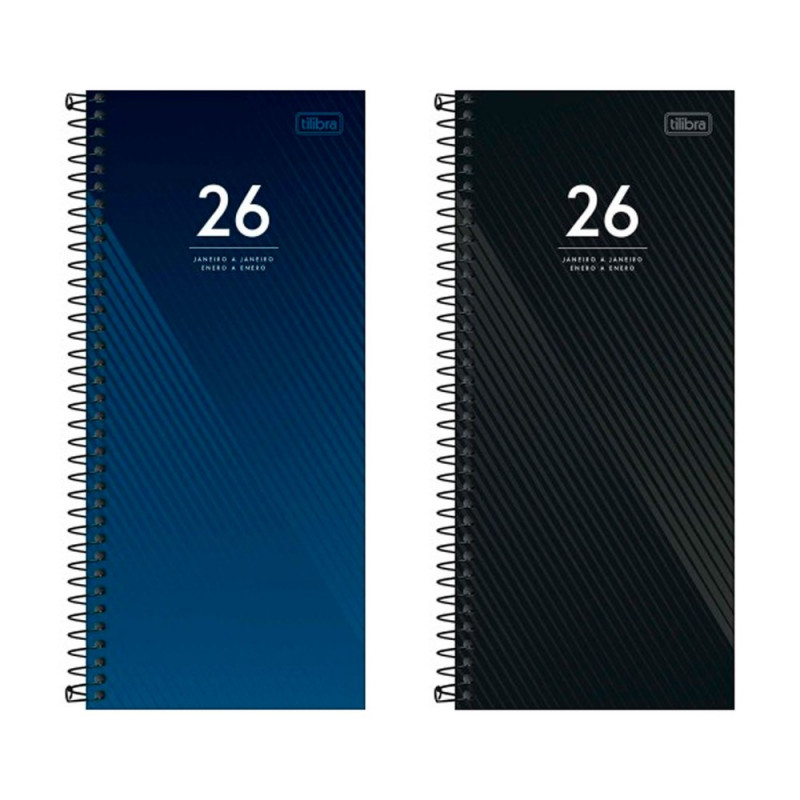 AGENDA ESPIRAL COMERCIAL IDEALE M8 TILIBRA 2026 - REF. 179388 - PACOTE COM 5 UNIDADES