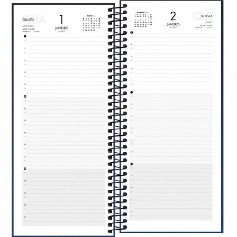 AGENDA ESPIRAL COMERCIAL IDEALE M8 TILIBRA 2026 - REF. 179388 - PACOTE COM 5 UNIDADES