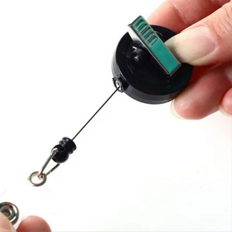 CORDAO PARA CRACHA RETRATIL PRETO OU BRANCO - 1 UNIDADE