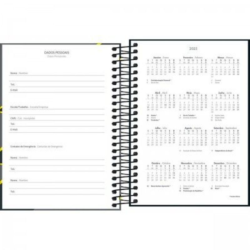 AGENDA ESPIRAL PEPPER MASCULINO 2023 - REF. 17903 - 1 UNIDADE
