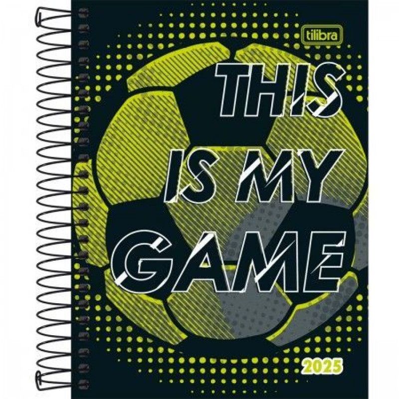 AGENDA ESPIRAL PEPPER M4 MASCULINO TILIBRA 2025 - REF. 179035 - PACOTE COM 4 UNIDADES SORTIDAS