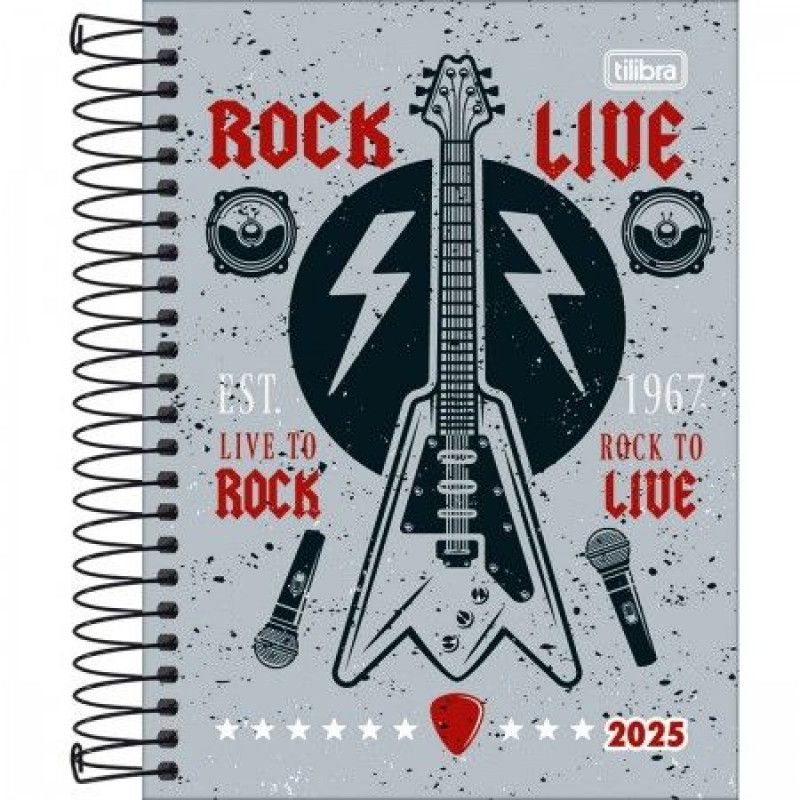 AGENDA ESPIRAL PEPPER M4 MASCULINO TILIBRA 2025 - REF. 179035 - PACOTE COM 4 UNIDADES SORTIDAS