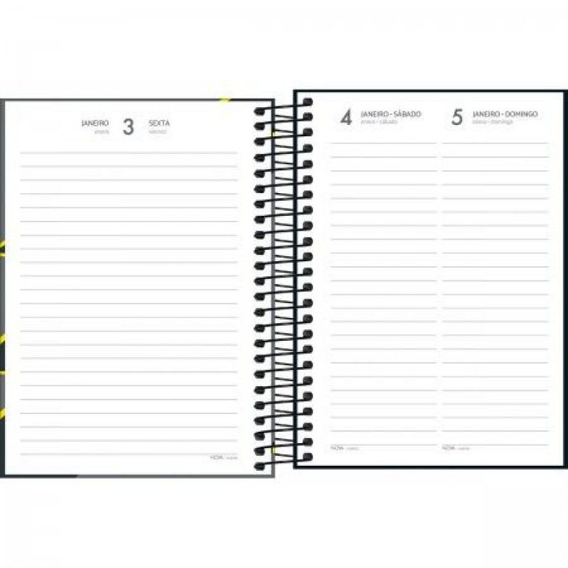 AGENDA ESPIRAL PEPPER M4 MASCULINO TILIBRA 2025 - REF. 179035 - PACOTE COM 4 UNIDADES SORTIDAS