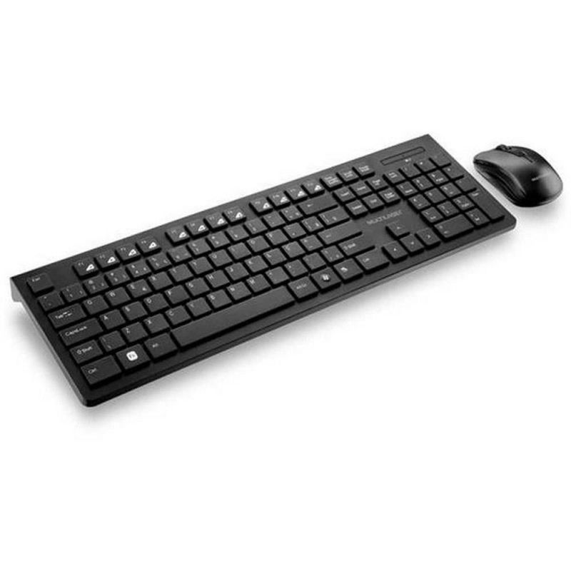 TECLADO E MOUSE COMBO SLIM SEM FIO MULTILASER - REF. TC212 - 1 UNIDADE