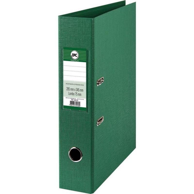 PASTA REGISTRADORA A-Z LOMBO LARGO PREMIUM VERDE DAC - REF. 2001VD - 1 UNIDADE