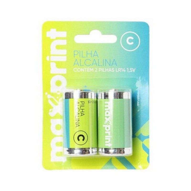 PILHA MEDIA C ALCALINA COM 2 MAXPRINT - REF. 75637-7 - CAIXA COM 6 UNIDADES