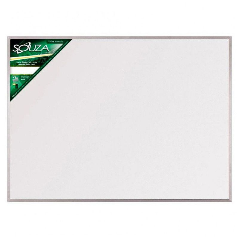 QUADRO BRANCO 60X40 ALUMINIO POPULAR - REF. 5601 - 1 UNIDADE