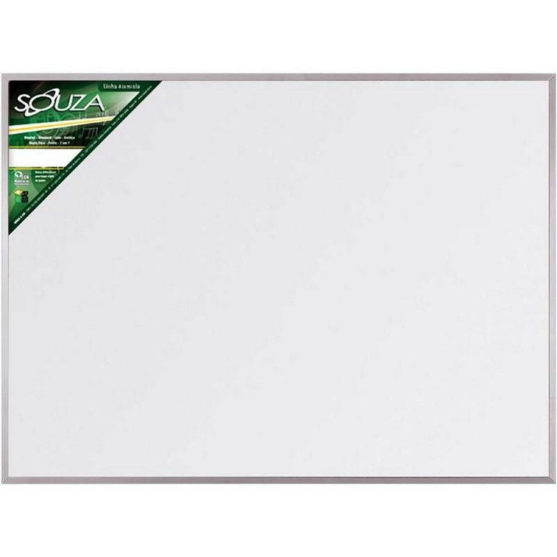 QUADRO BRANCO 120X90 ALUMINIO POPULAR - REF. 5605 - 1 UNIDADE