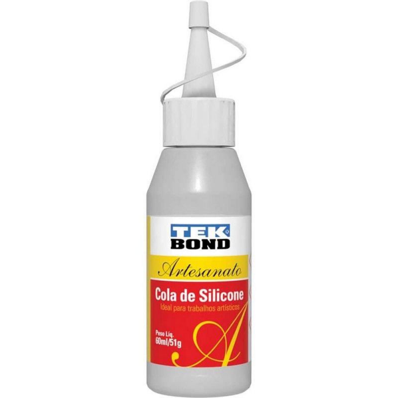 COLA SILICONE LIQUIDO 60ML TEKBOND - CAIXA COM 12 UNIDADES