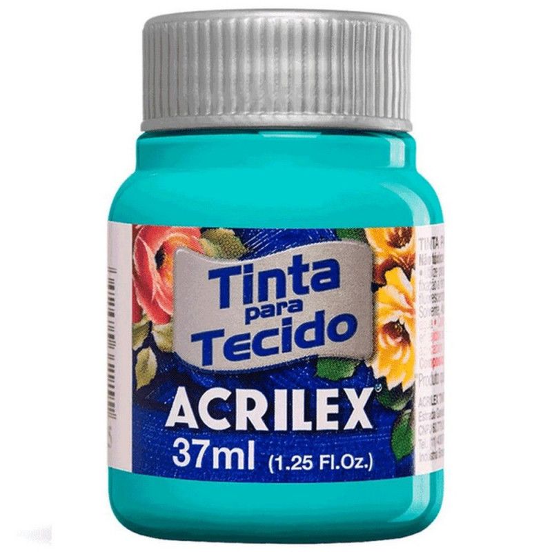 TINTA PARA TECIDO 37ML TURQUESA - REF. 577 - 1 UNIDADE