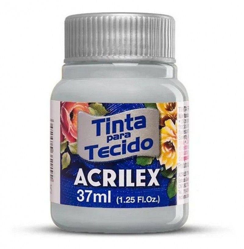 TINTA PARA TECIDO 37ML CINZA CLARO - REF. 627 - 1 UNIDADE