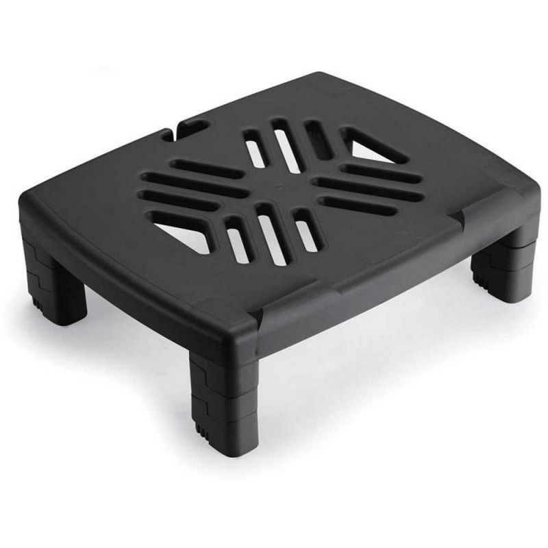 SUPORTE MONITOR/NOTEBOOK PRETO WALEU - REF. 10090007 - 1 UNIDADE