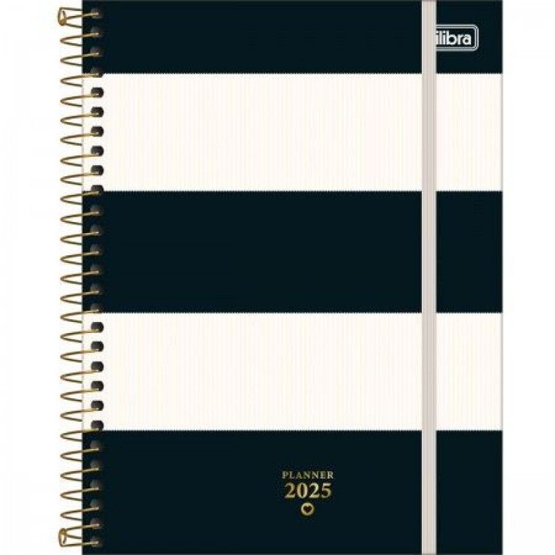 PLANNER ESPIRAL WEST VILLAGE M7 TILIBRA 2025 - REF. 179809 - PACOTE COM 4 UNIDADES