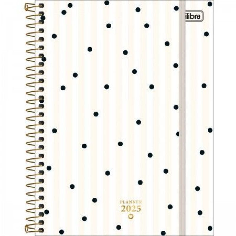 PLANNER ESPIRAL WEST VILLAGE M7 TILIBRA 2025 - REF. 179809 - PACOTE COM 4 UNIDADES