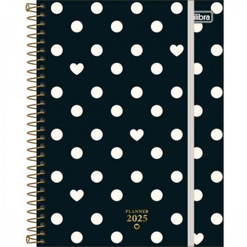 PLANNER ESPIRAL WEST VILLAGE M7 TILIBRA 2025 - REF. 179809 - PACOTE COM 4 UNIDADES