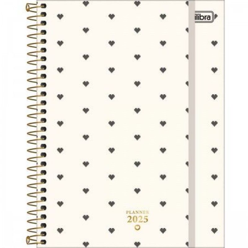 PLANNER ESPIRAL WEST VILLAGE M7 TILIBRA 2025 - REF. 179809 - PACOTE COM 4 UNIDADES