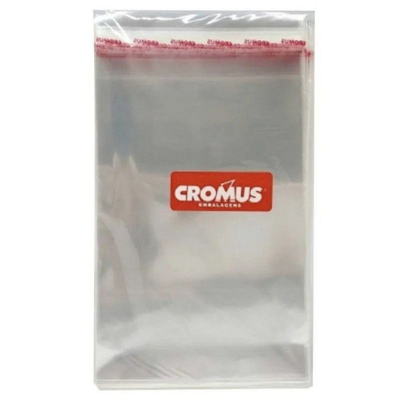 SACO 9X13CM ABA ADESIVA TRANSPARENTE - REF. 51714 - PACOTE COM 100 UNIDADES