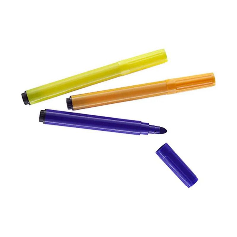 CANETA HIDROGRAFICA 12 CORES JUMBO BRW - REF. CA8002 - 1 UNIDADE