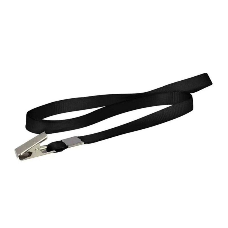 CORDAO PARA CRACHA 40CM PRETO DAC - REF. 1578PR - CAIXA COM 10 UNIDADES