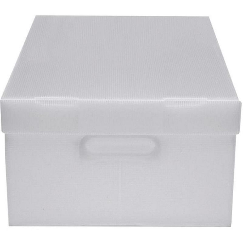 CAIXA ORGANIZADORA G 437X310X240MM 15KG PLUS POLIBRAS CRISTAL - REF. 23017 - 1 UNIDADE