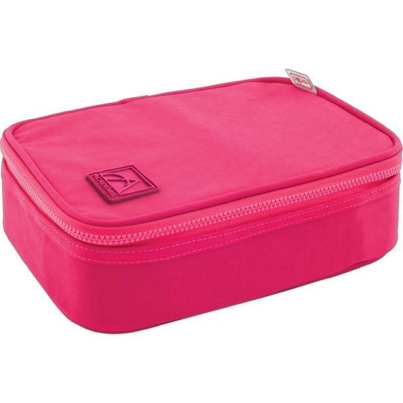 ESTOJO BOX ACADEMIE CEREJA TILIBRA - REF. 17977 - PACOTE COM 2 UNIDADES