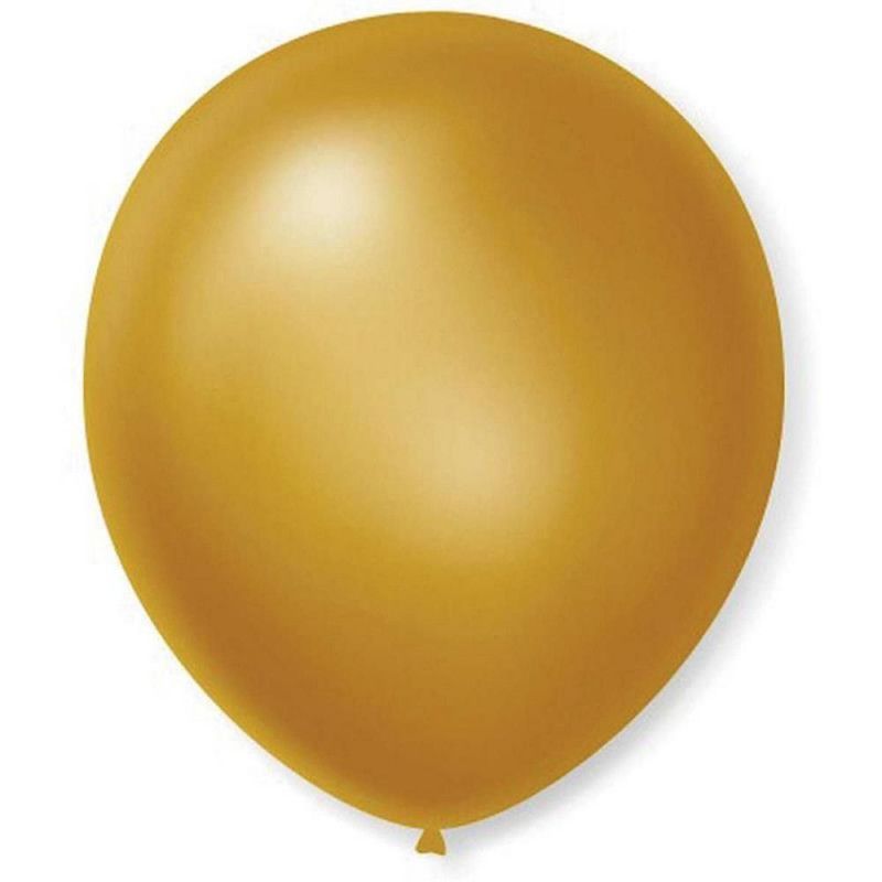 BALAO CINTILANTE NUMERO 7 DOURADO SAO ROQUE COM 50 - REF. 11.12.50 - PACOTE COM 50 UNIDADES