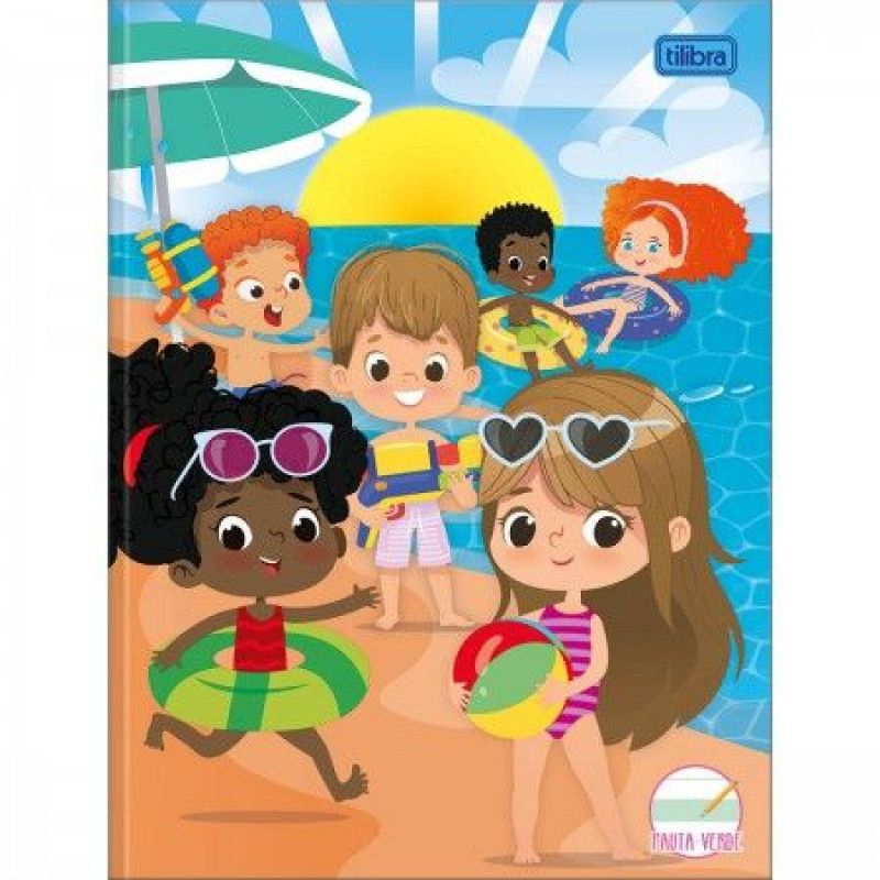CADERNO PAUTA VERDE CAPA DURA 40 FOLHAS SAPECA  - REF. 14490 - CAIXA COM 8 UNIDADES