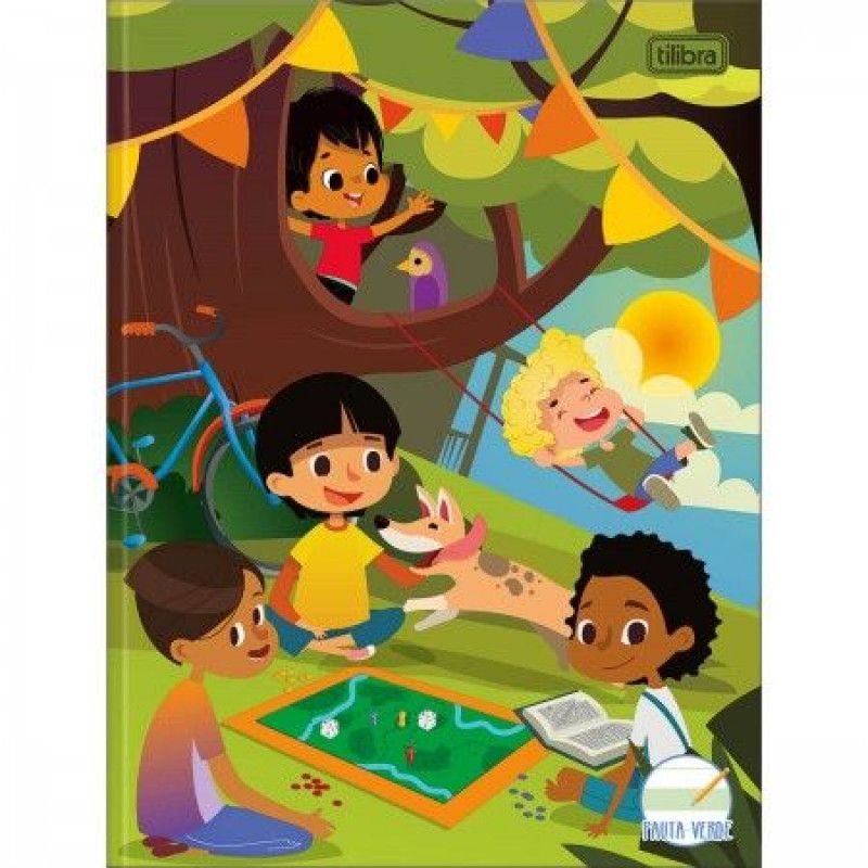 CADERNO PAUTA VERDE CAPA DURA 40 FOLHAS SAPECA  - REF. 14490 - CAIXA COM 8 UNIDADES