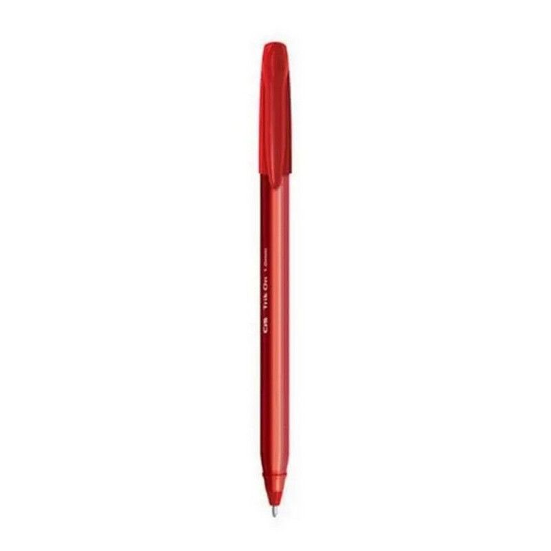 CANETA ESFEROGRAFICA 1.0 TRIK ON VERMELHO CIS - REF. 51.9200 - CAIXA COM 12 UNIDADES