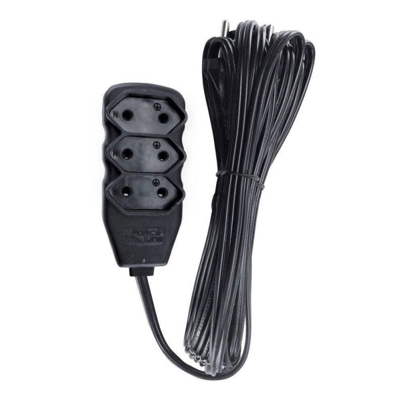 EXTENSAO 3 TOMADA 5MT SLIM BIPOLAR - REF. 238 - 1 UNIDADE
