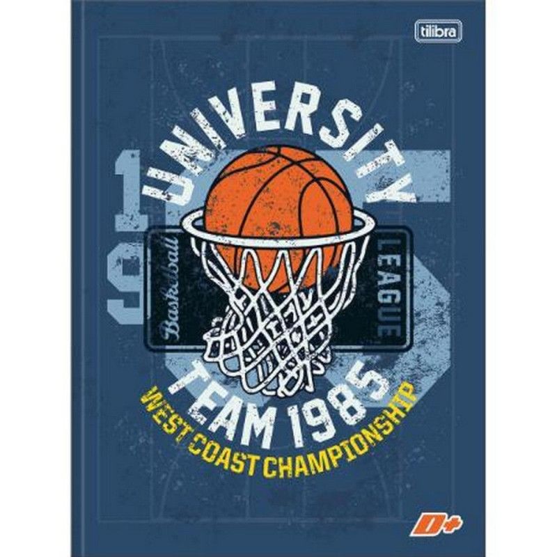 CADERNO BROCHURAO CAPA DURA 96 FOLHAS D+ - REF. 23374 - PACOTE COM 5 UNIDADES