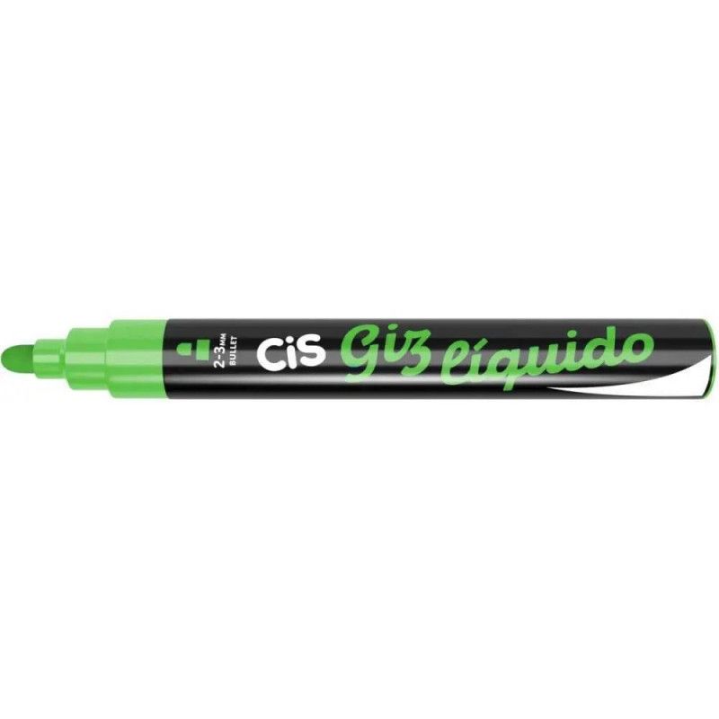 GIZ ESCOLAR LIQUIDO VERDE CIS - REF. 52.6900 - CAIXA COM 6 UNIDADES