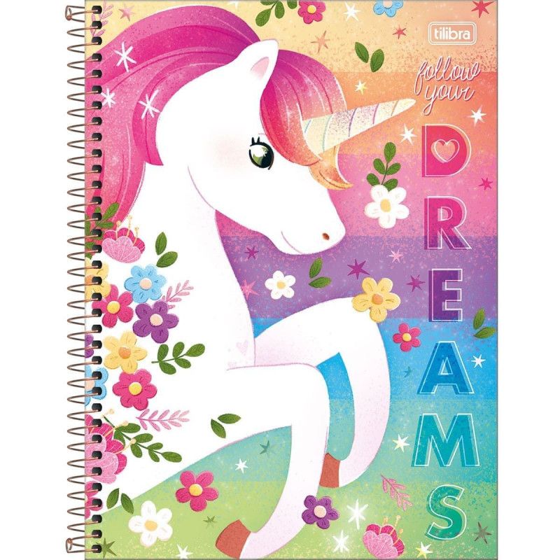 CADERNO 1 MATERIA CAPA DURA 80 FOLHAS BLINK 23474 TILIBRA - REF. 23474 - PACOTE COM 4 UNIDADES