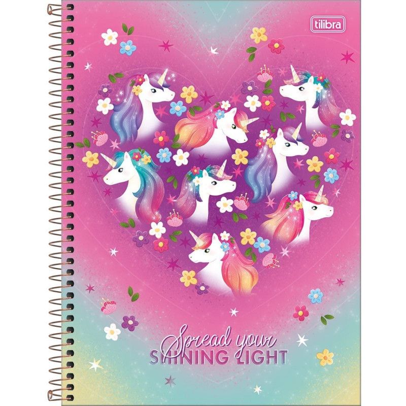 CADERNO 1 MATERIA CAPA DURA 80 FOLHAS BLINK 23474 TILIBRA - REF. 23474 - PACOTE COM 4 UNIDADES
