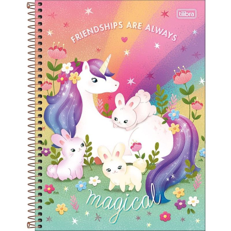 CADERNO 1 MATERIA CAPA DURA 80 FOLHAS BLINK 23474 TILIBRA - REF. 23474 - PACOTE COM 4 UNIDADES