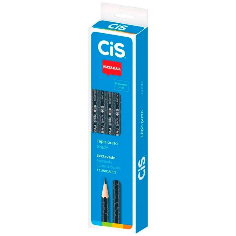 LAPIS PRETO 2B NATARAJ CIS - REF. 6561 - CAIXA COM 12 UNIDADES