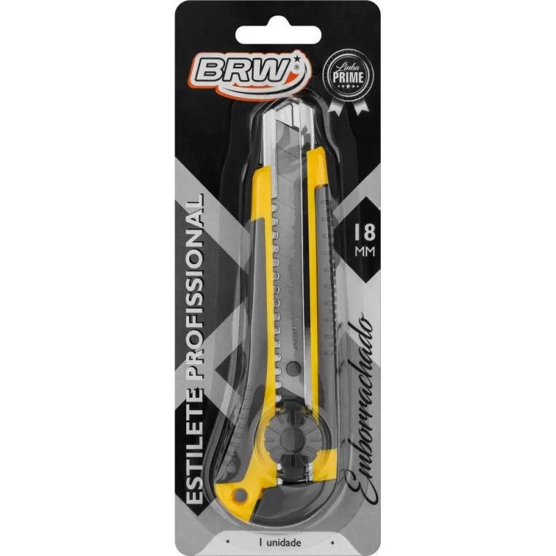 ESTILETE LARGO PROFISSIONAL EMBORRACHADO BRW - REF. ES1804 - 1 UNIDADE