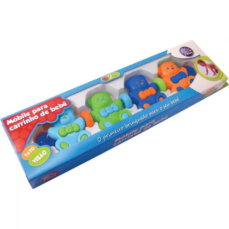 MOBILE URSINHO PARA CARRINHO DE BEBE PAIS E FLHOSI - REF. 7820 - 1 UNIDADE