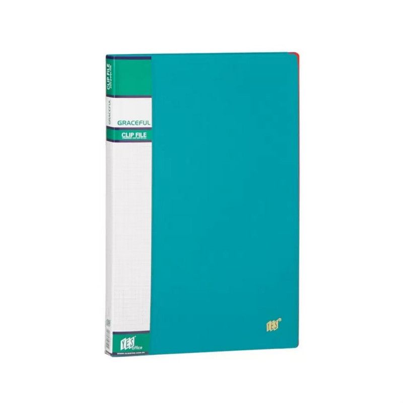 PASTA GRAMPO MOLA PLASTICA OFICIO VERDE YES - REF. 911P-VD - 1 UNIDADE