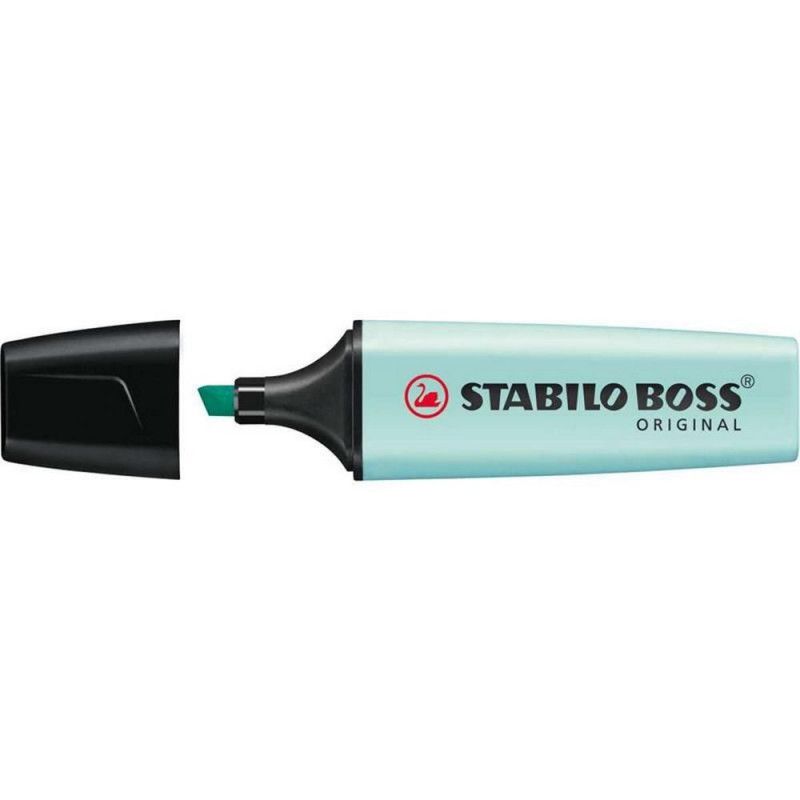 PINCEL MARCA TEXTO PASTEL BOSS STABILO - REF 70/113 - 1 CAIXA COM 10 UNIDADES